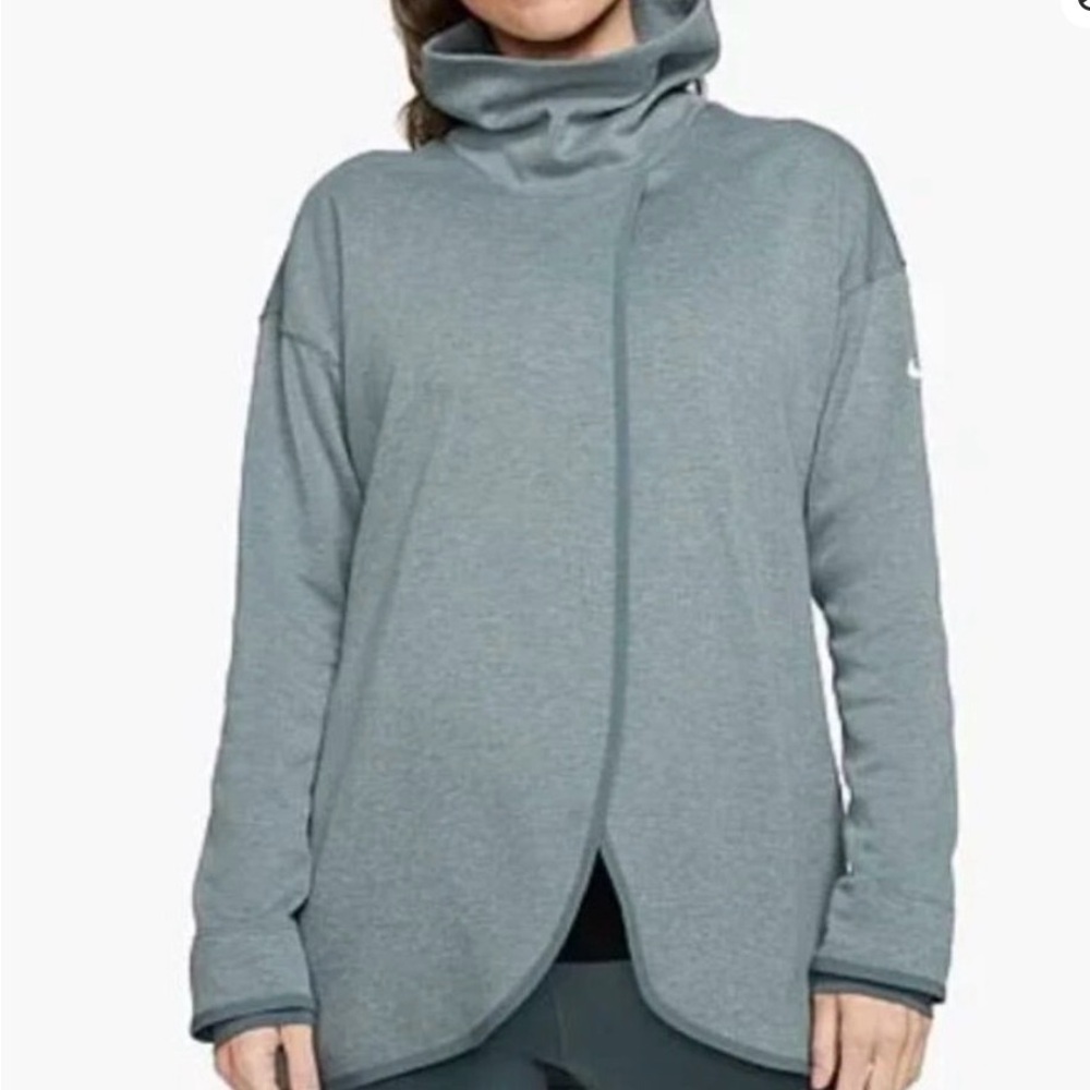 Nike Women's Maternity Nursing Cowl Sweatshirt - Light Graying